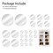 26 Pcs Removable 3D Mirror Wall Stickers Round Art Acrylic Home Room DIY Decor